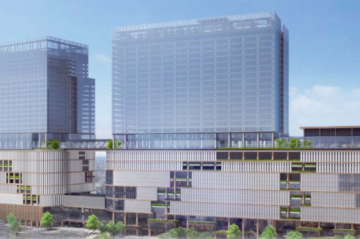 事実上白紙化された名鉄名古屋駅周辺再開発の完成イメージ（画像：名鉄）