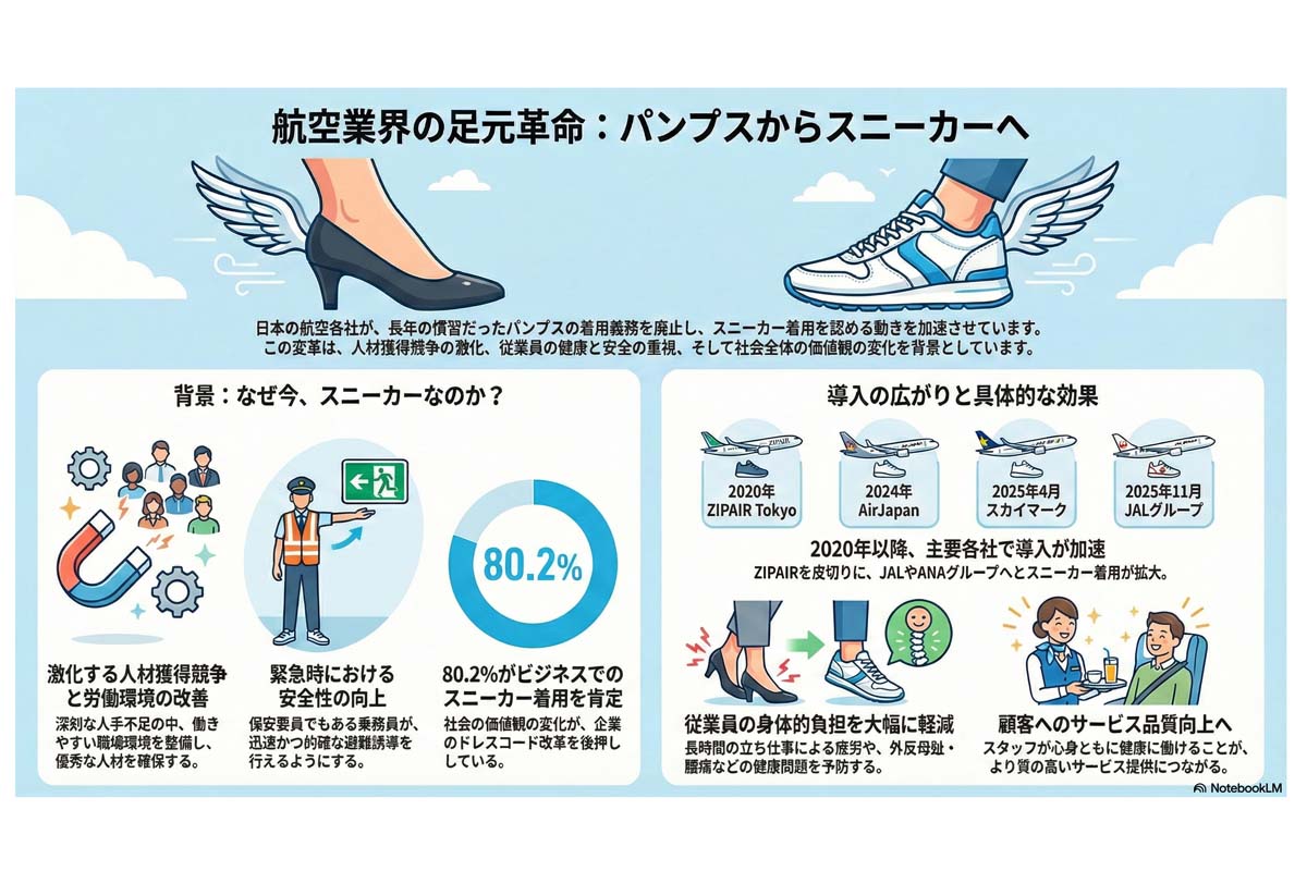 航空業界の足元改革イメージ。