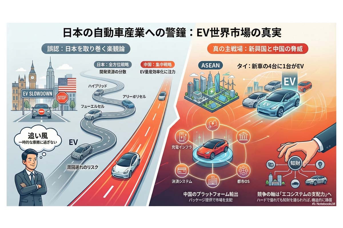 日本の自動車産業とEV市場。