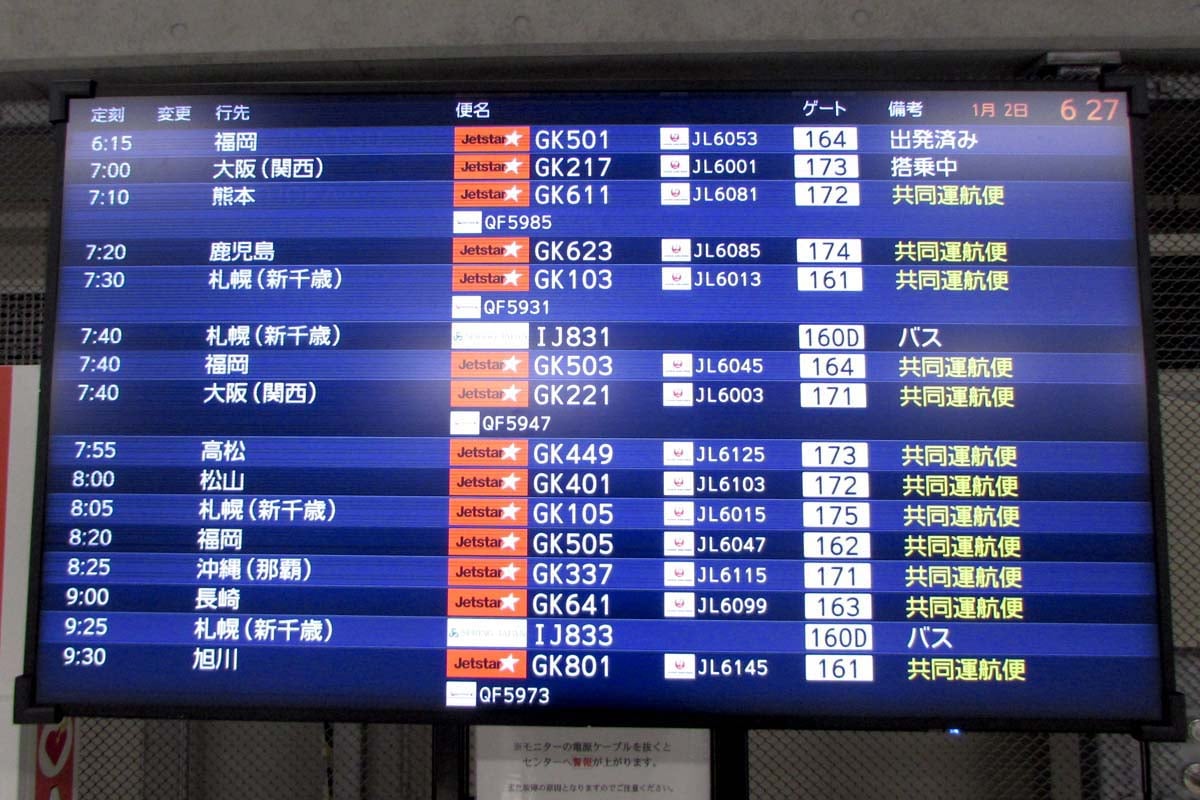 北海道と名古屋以西に就航している成田空港のLCC国内線（画像：菅原康晴）