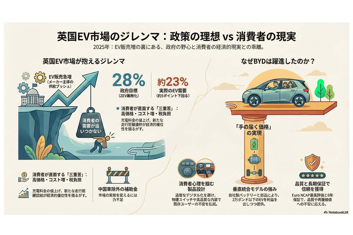 英国EV市場の理想と現実。