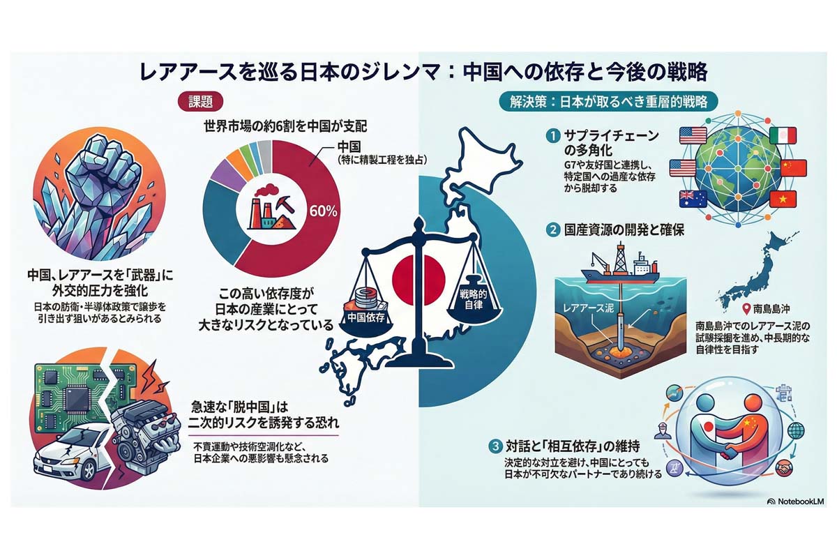 日本のレアアース戦略と課題。