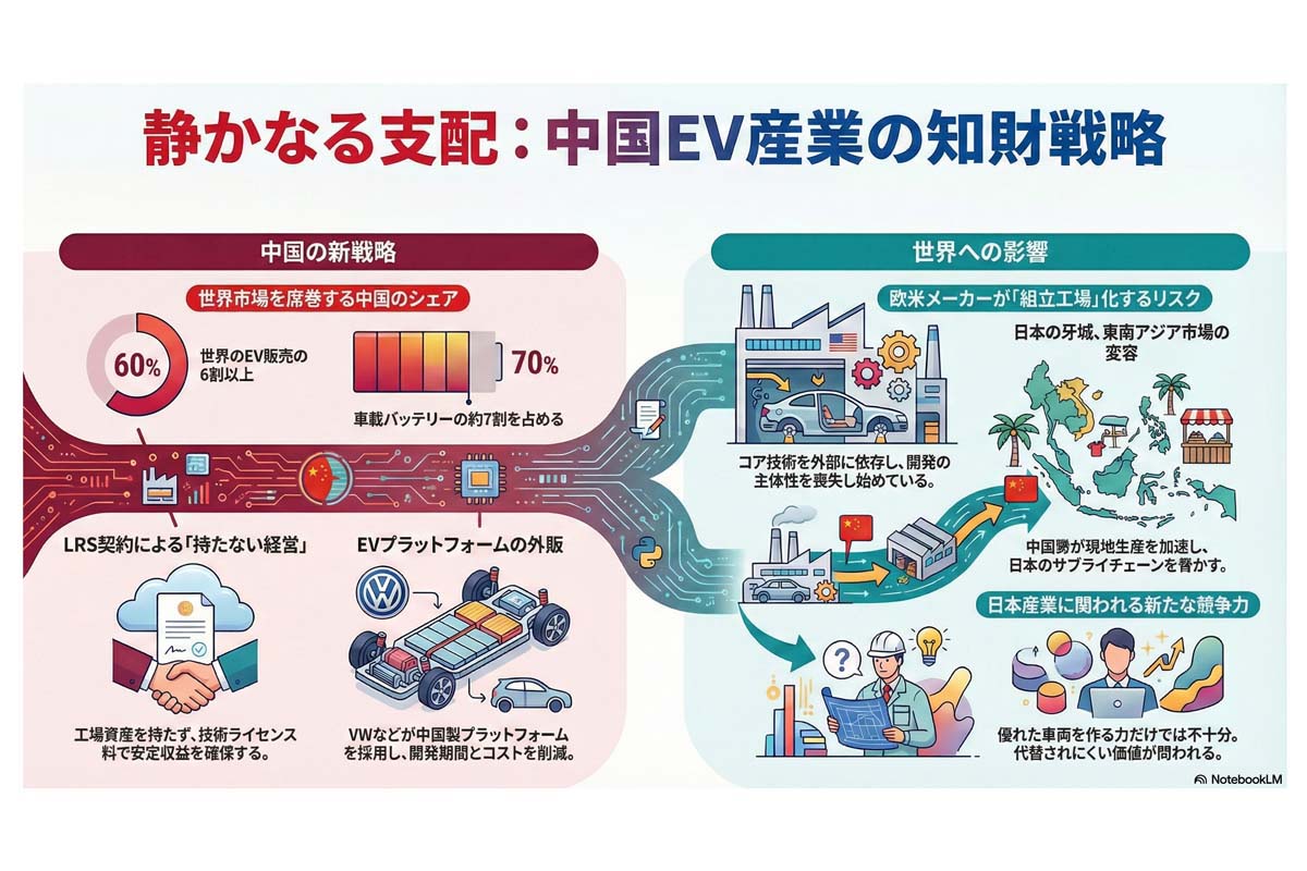 中国EV産業の知財戦略。