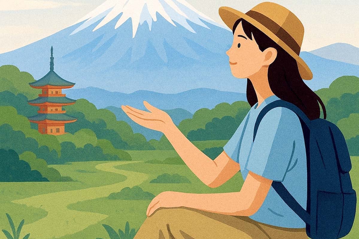 「平和ボケ観光」のイメージ。