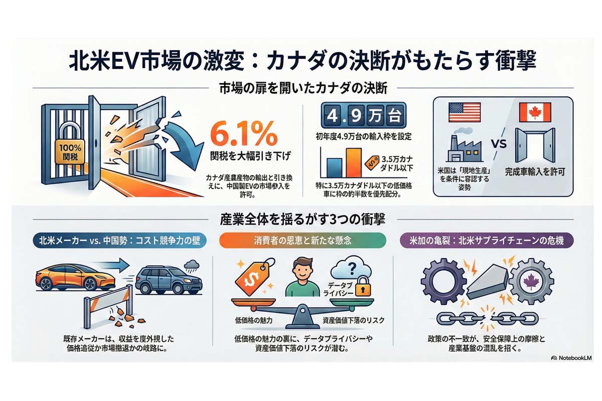 北米EV市場、カナダの決断。