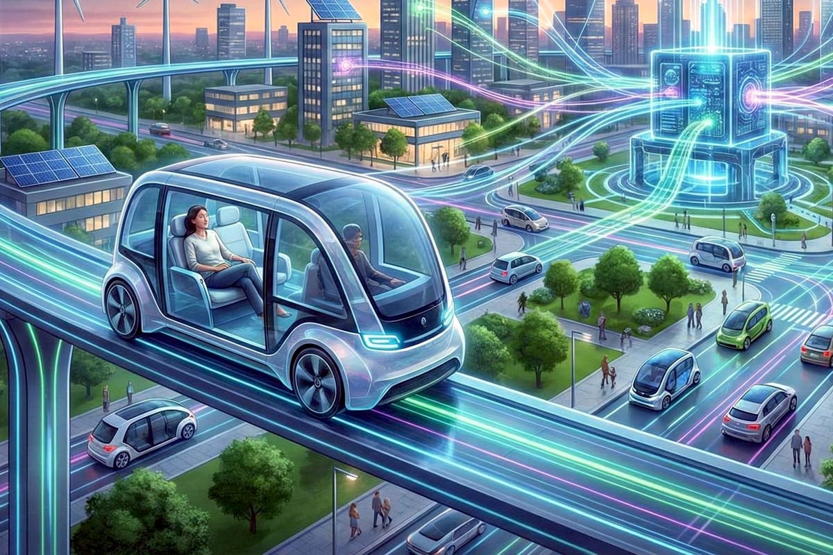 自動運転システムが再定義する都市と移動イメージ。