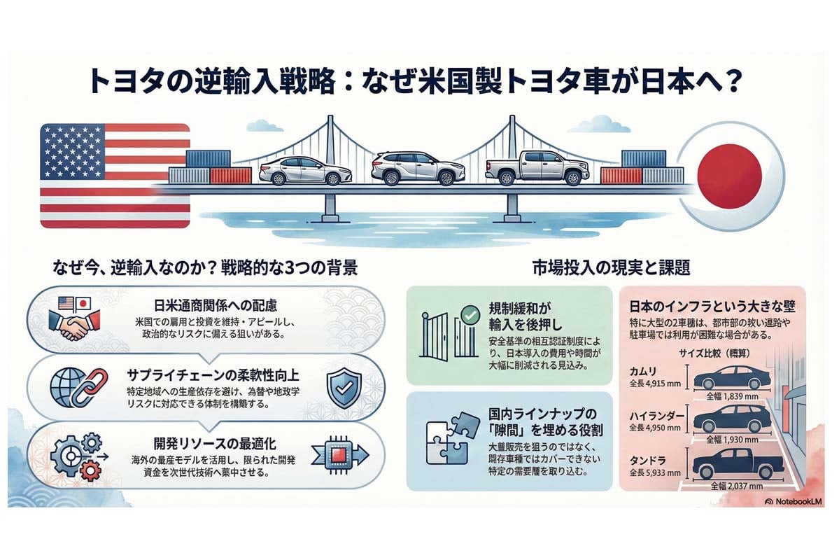 トヨタの米国車逆輸入戦略。