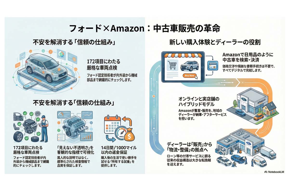 フォード×Amazon 中古車販売の革命。