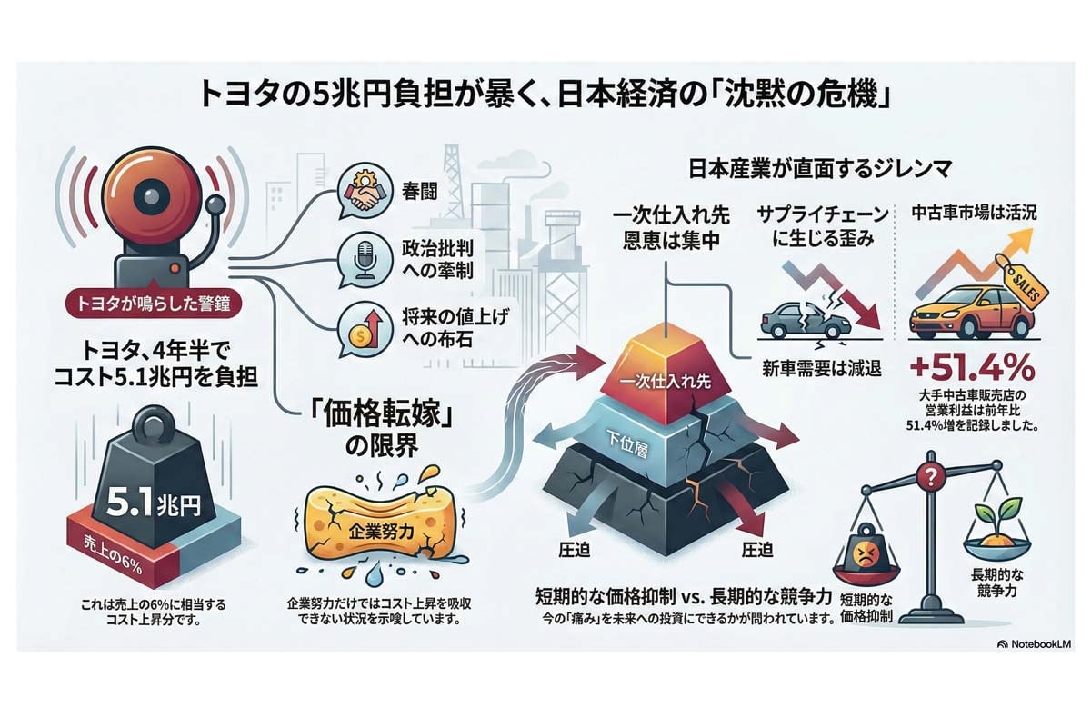 トヨタが暴く日本経済の危機。
