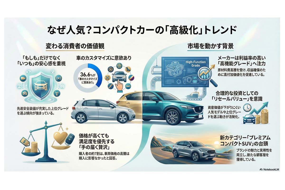 コンパクトカーの「高級化」トレンド。
