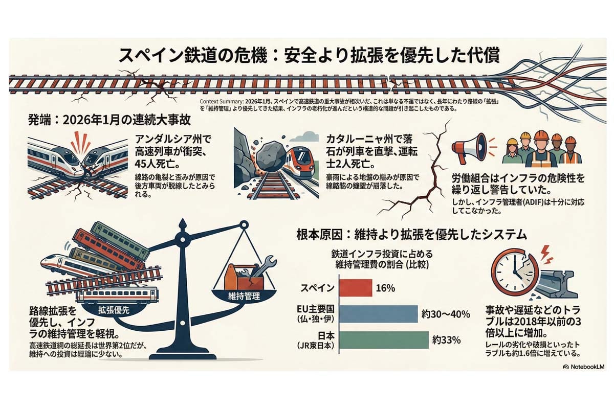 スペイン鉄道、拡張の代償。