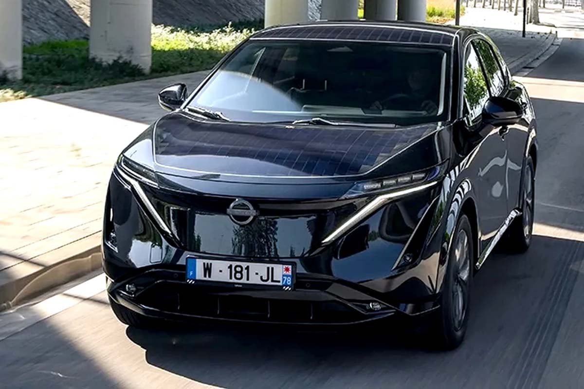 日産・アリアの実証車両(画像:ライトイヤー)