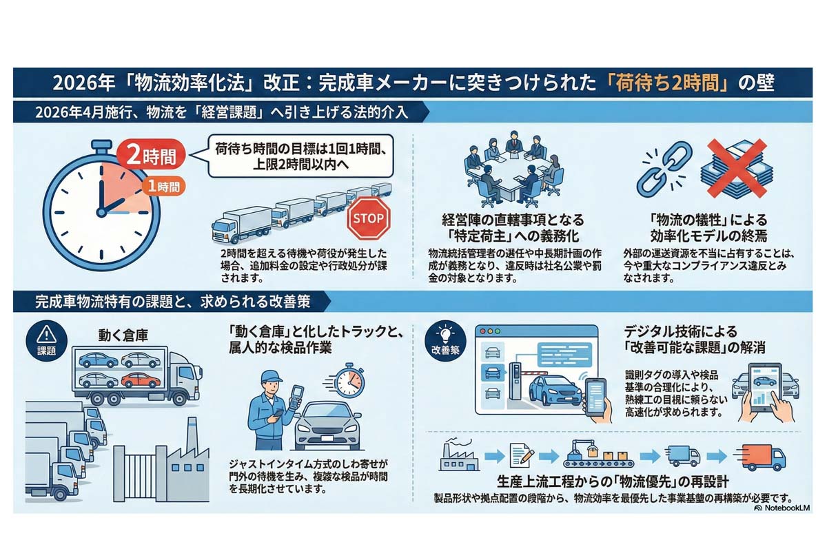 2026年物流効率化法改正の解説。