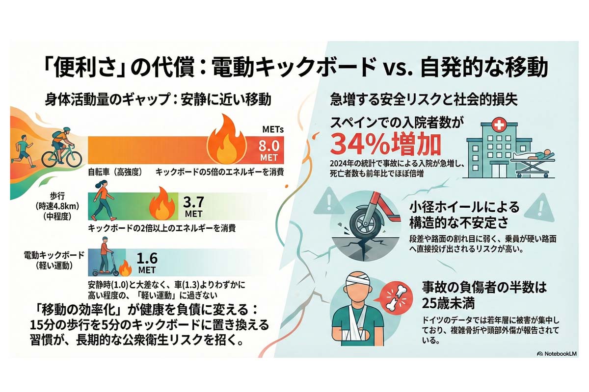「便利さ」の代償「電動キックボード」。