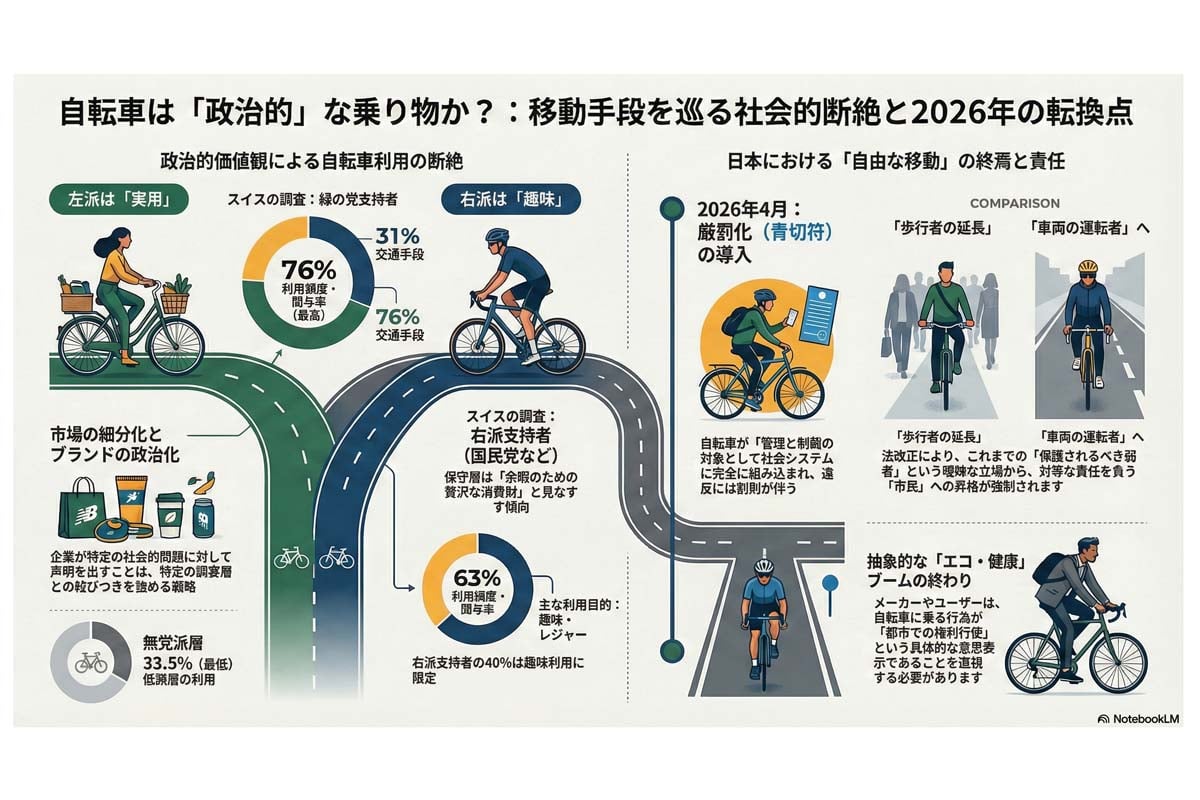 自転車利用の政治化と法的転換点。
