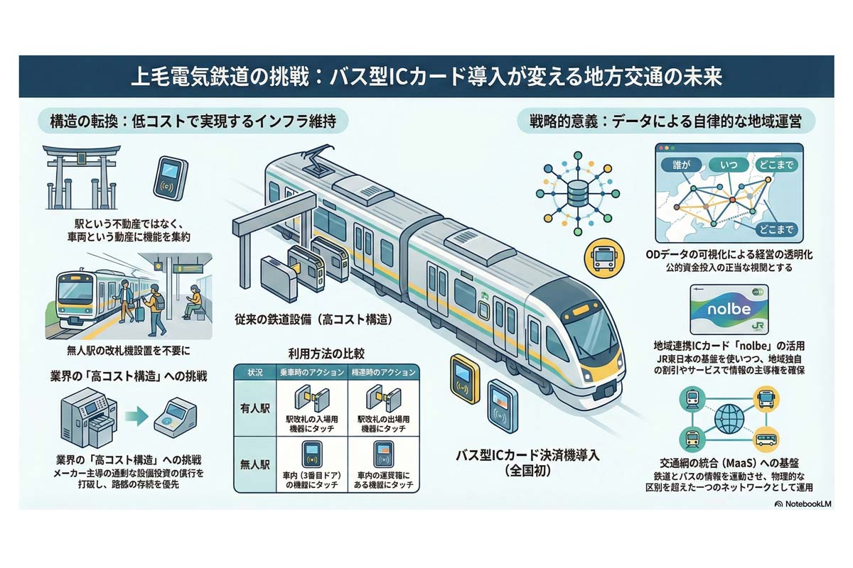 上毛電鉄バス型ICカード導入の挑戦。