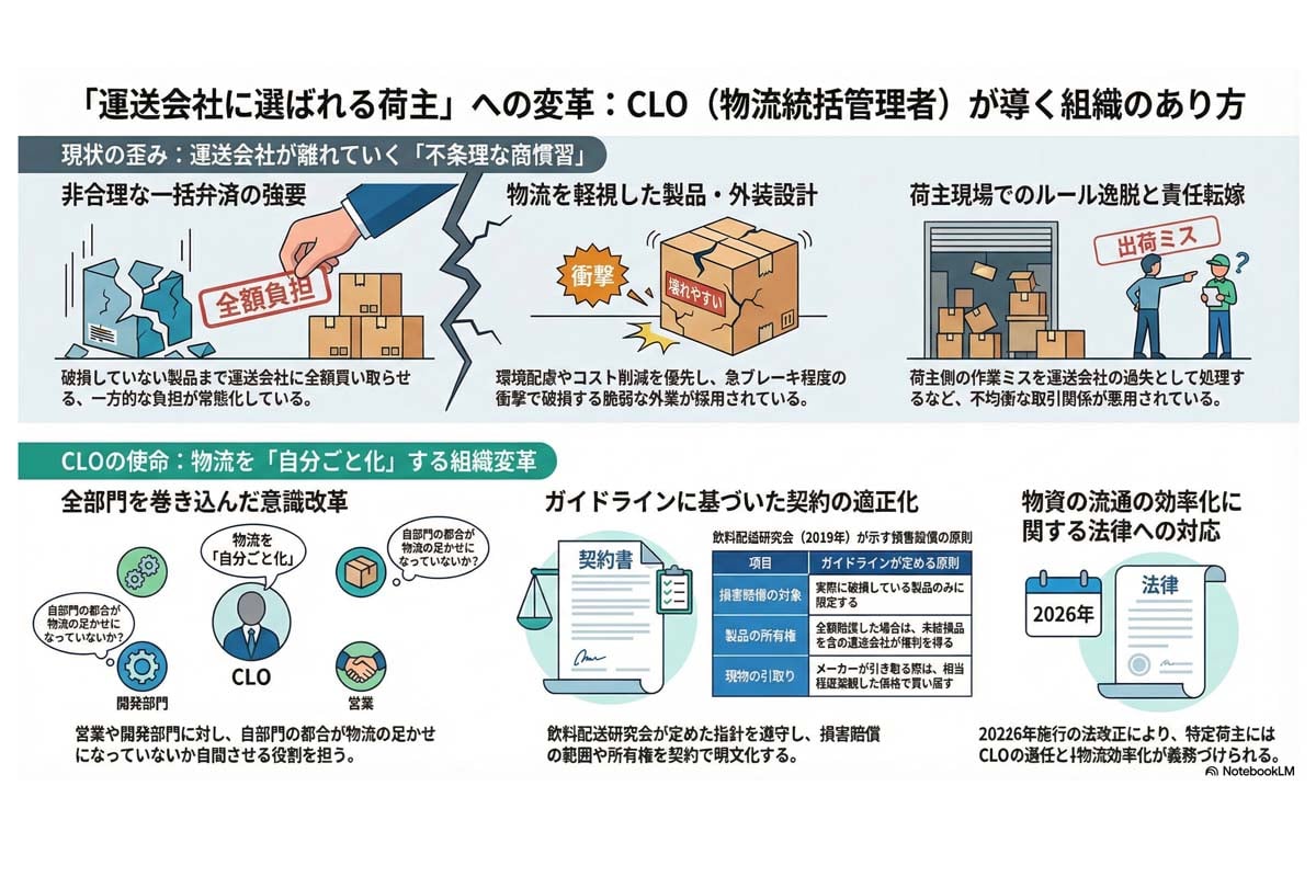 運送会社に選ばれる荷主への変革。