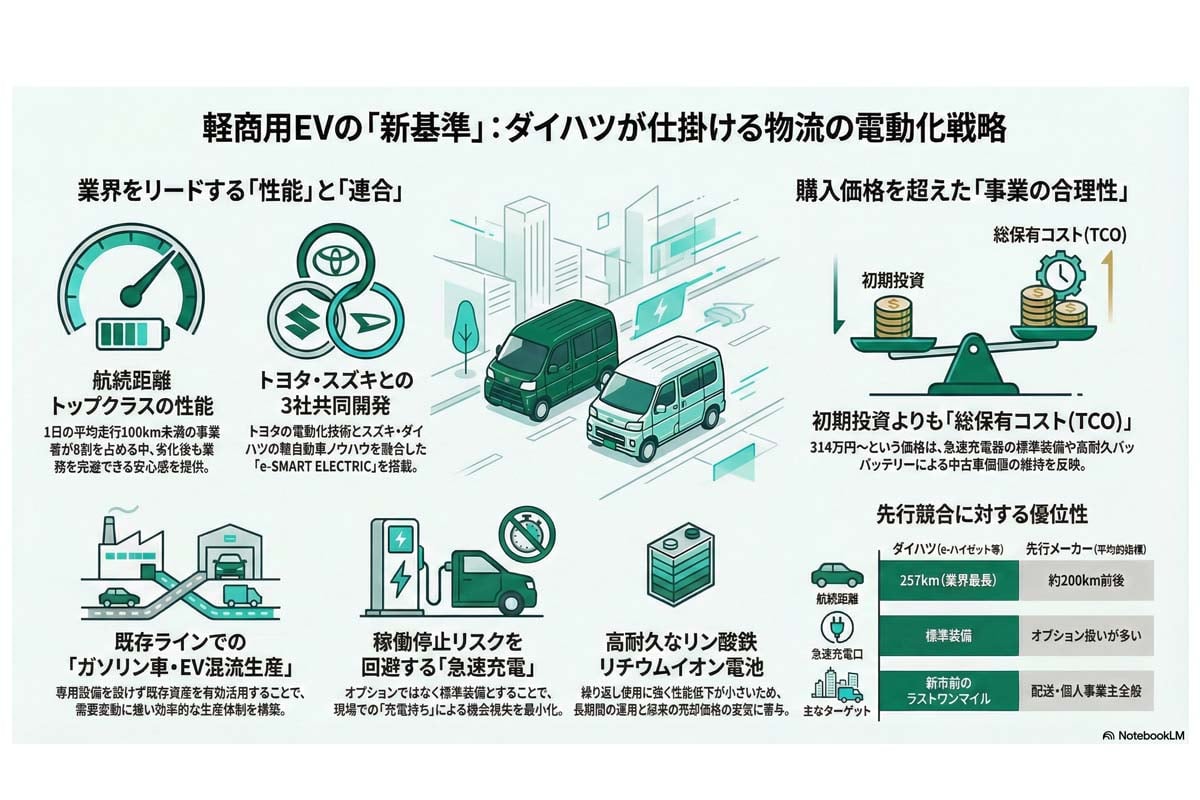 ダイハツの軽商用EV戦略。