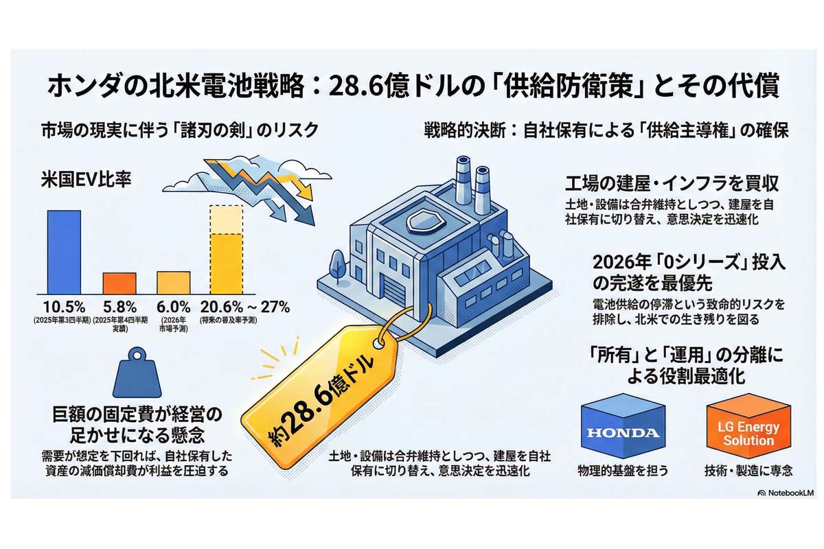 ホンダの北米電池戦略。