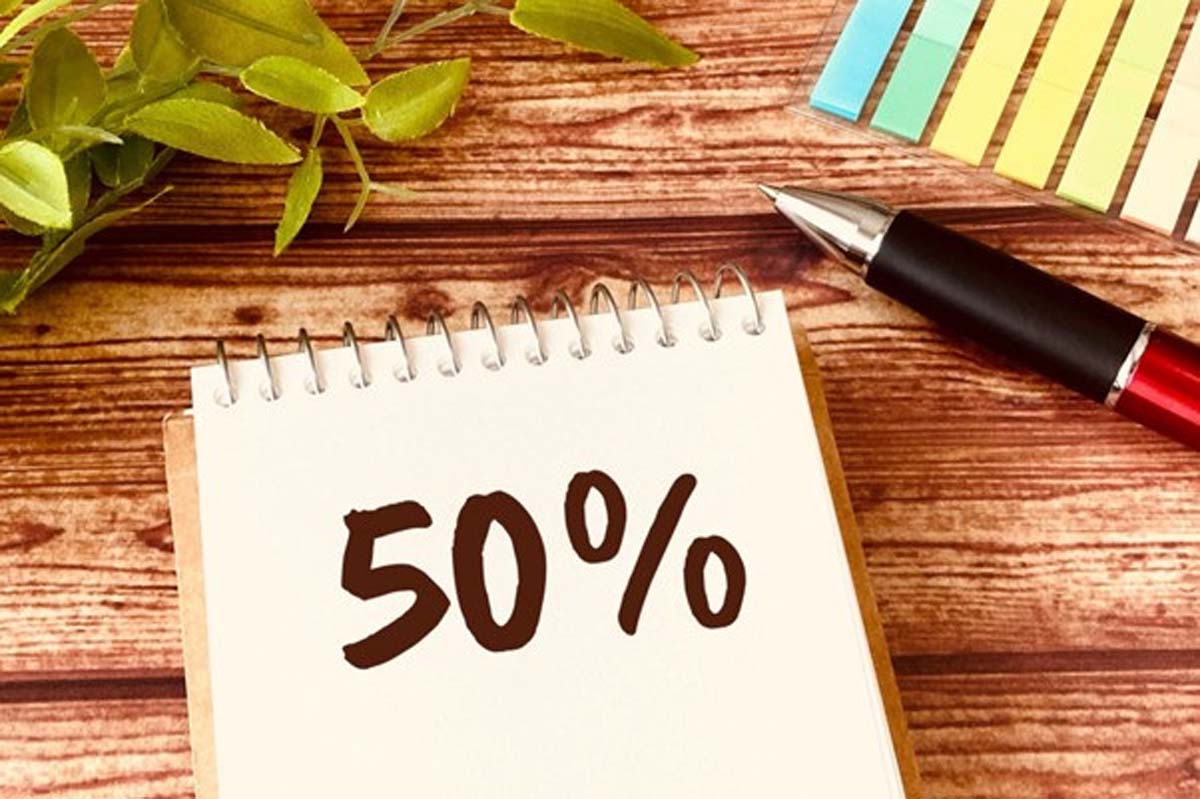 50%低下のイメージ（画像：写真AC）