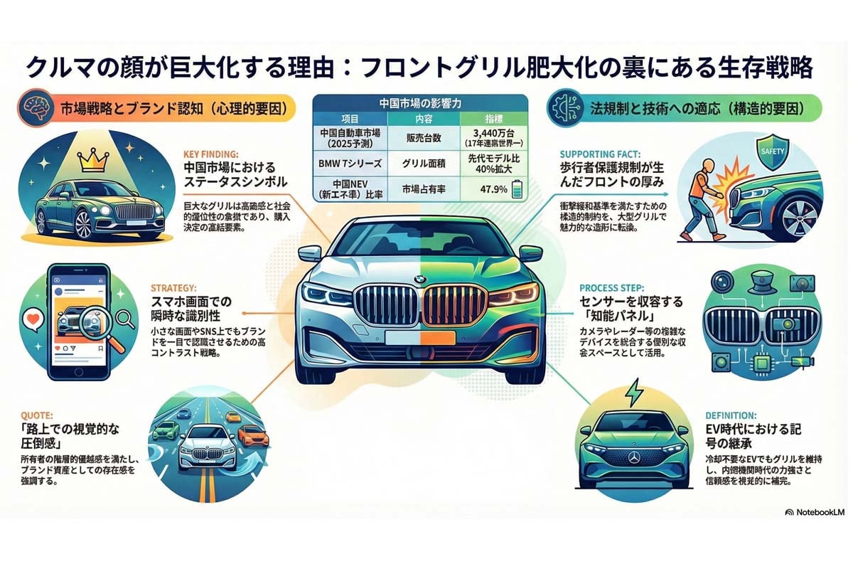 フロントグリル巨大化の理由。