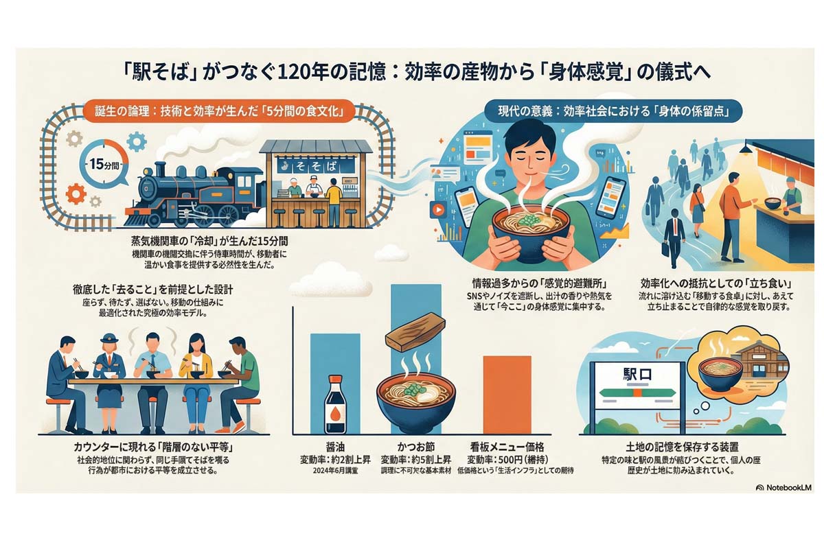 「駅そば」の歴史と意義。