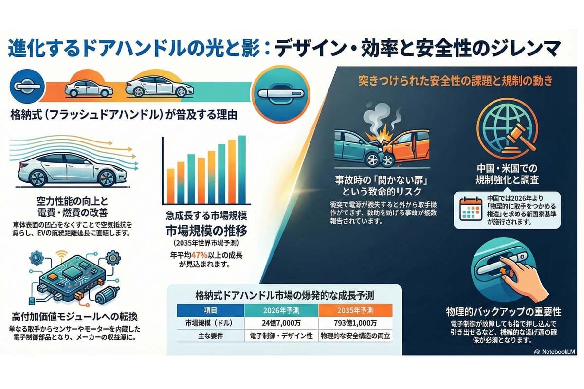 進化するドアハンドルの課題。