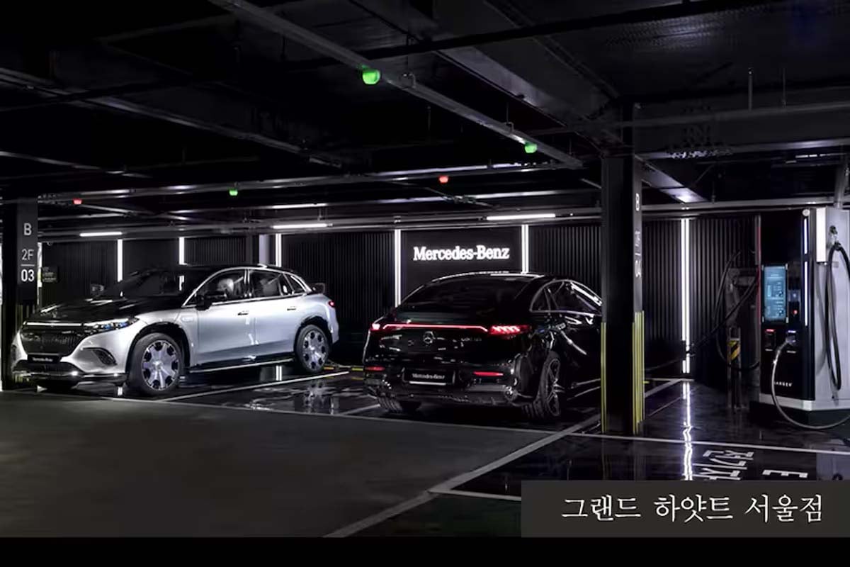 メルセデス・ベンツの充電ステーション（画像：メルセデスベンツコリア）