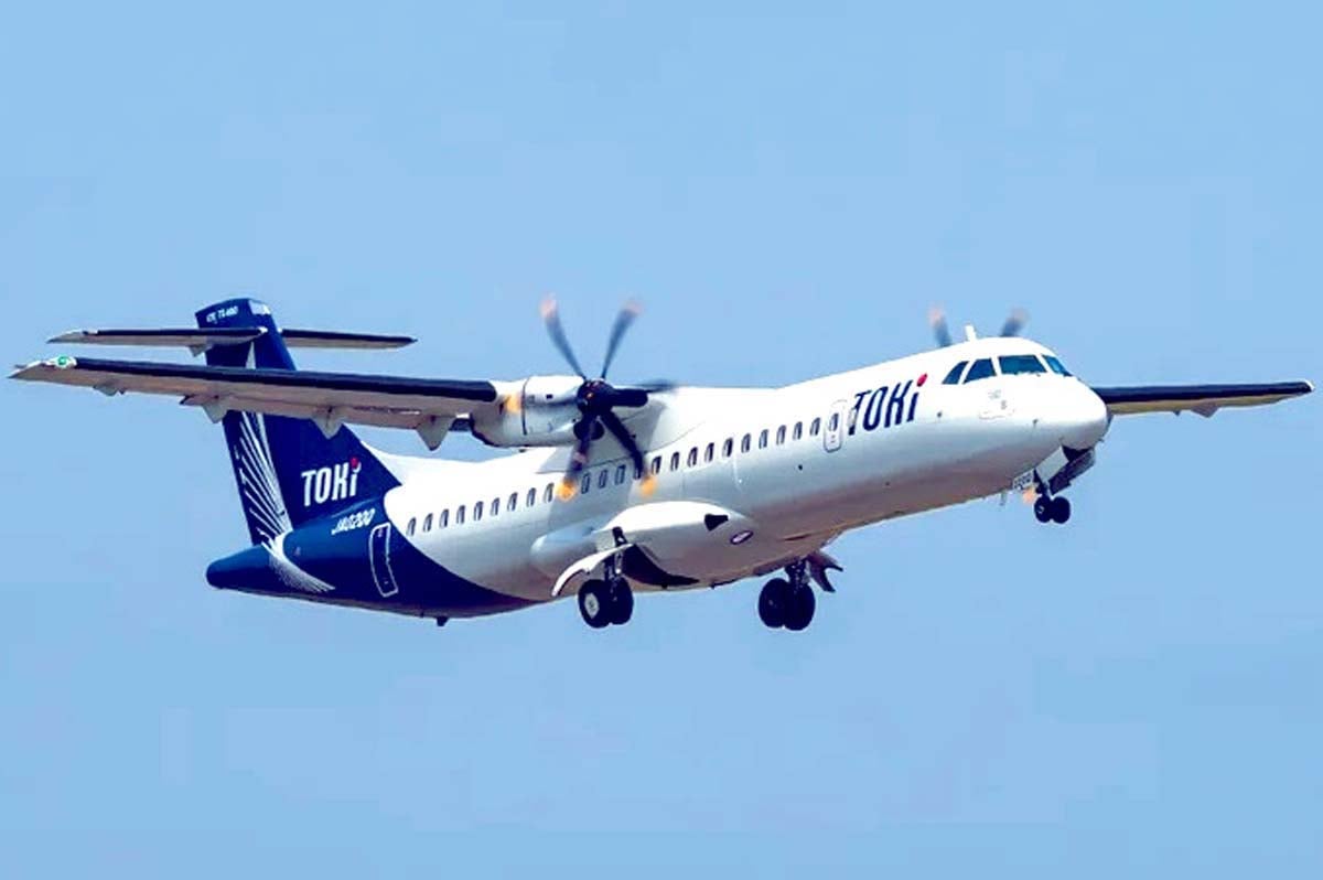 現在、3機のプロペラ機で4路線を運航するトキエア（画像：トキエア）