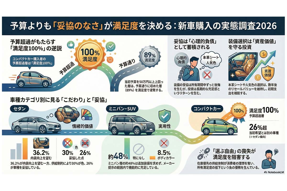 新車購入満足度の実態調査2026。
