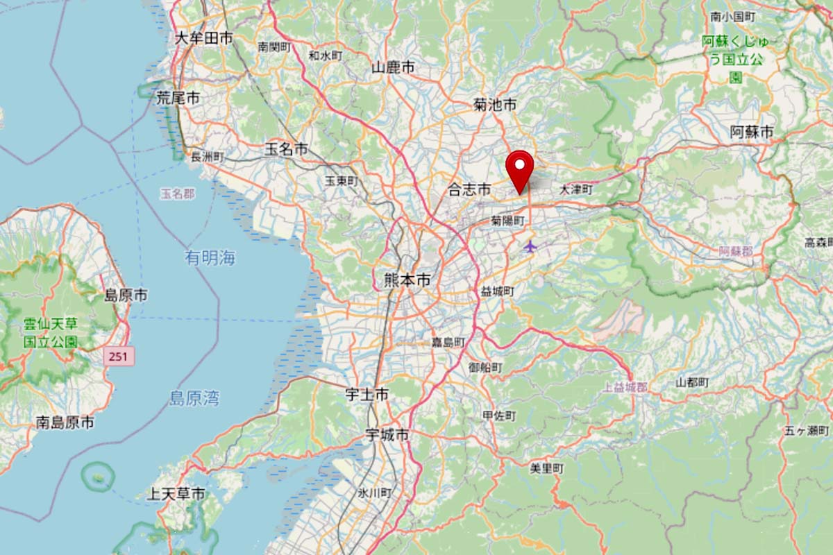TSMC工場の位置(画像:OpenStreetMap)