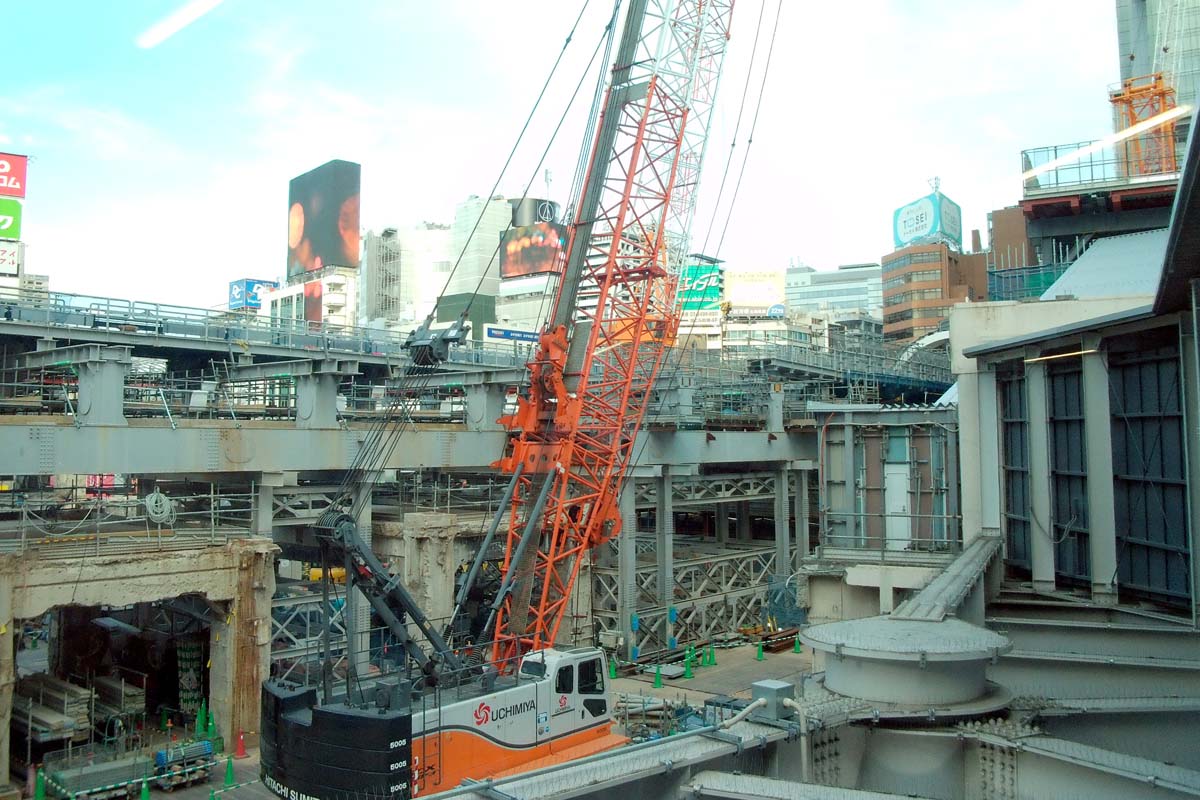 再開発工事が続く渋谷駅周辺（画像：菅原康晴）