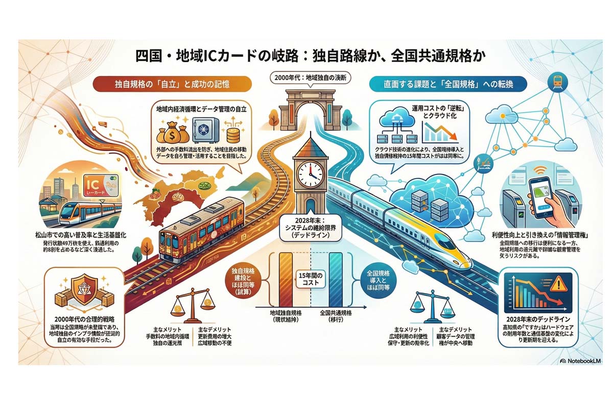 四国・地域ICカードの岐路。