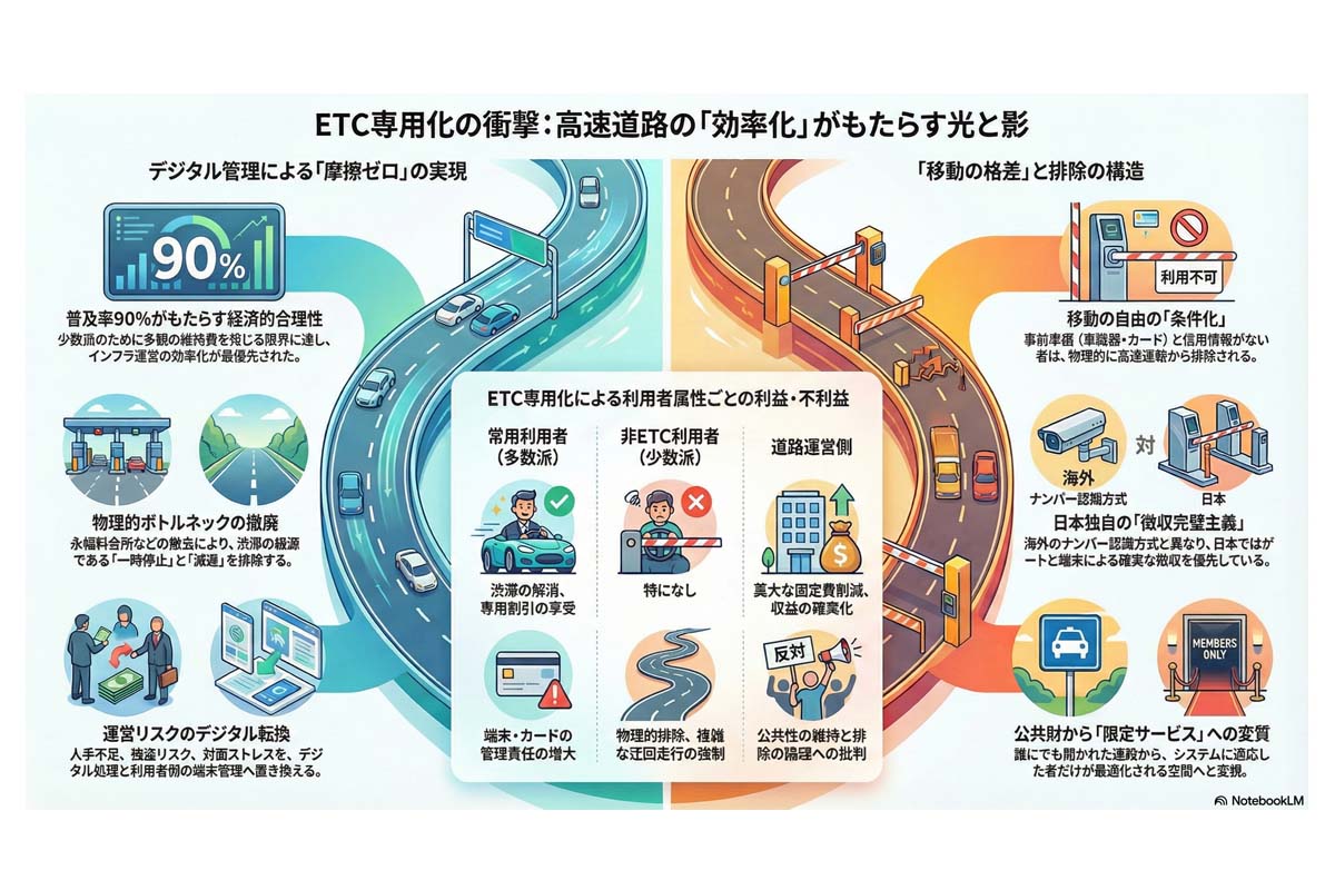 ETC専用化の光と影。