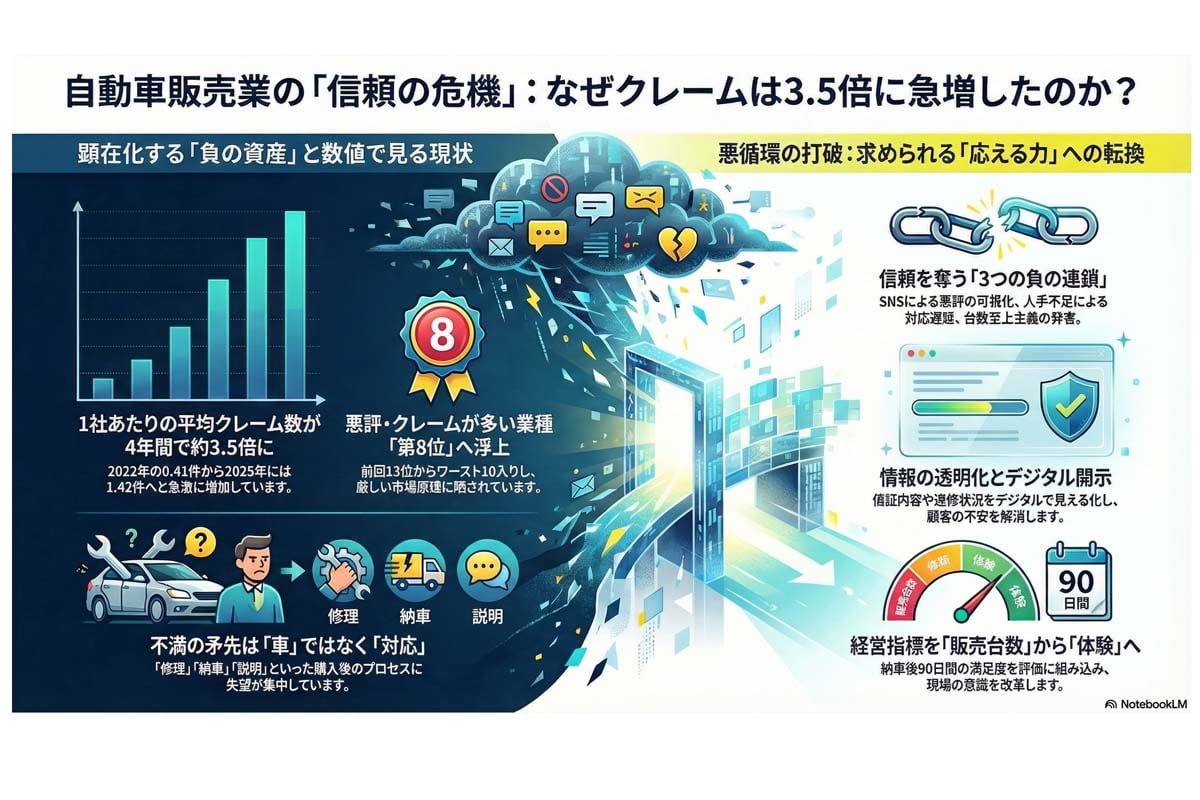 自動車販売業 信頼の危機。
