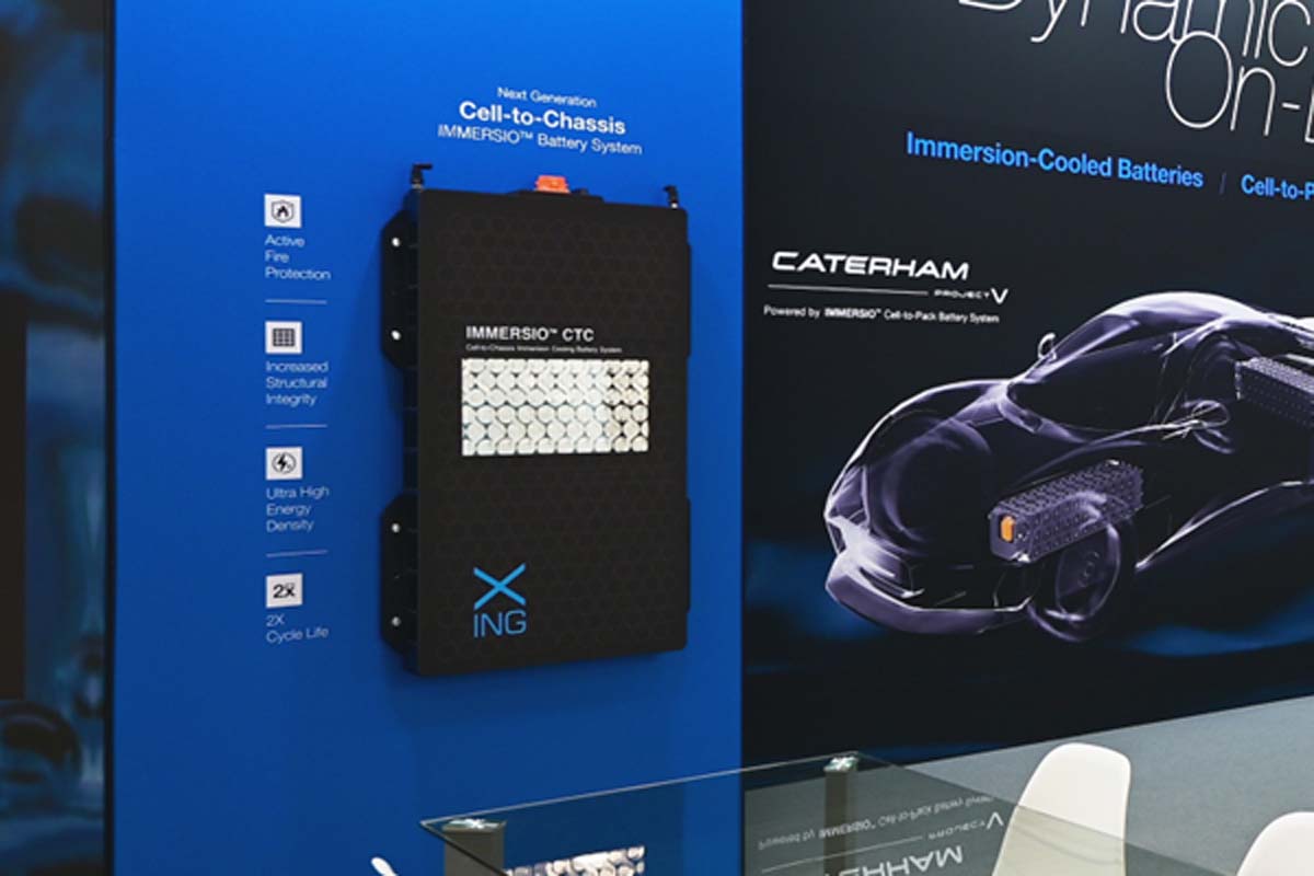 液浸冷却バッテリー（画像：XING Mobility）