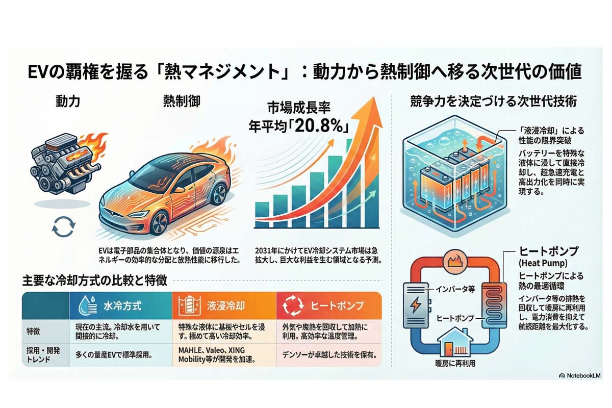 EV覇権を握る熱マネジメント。