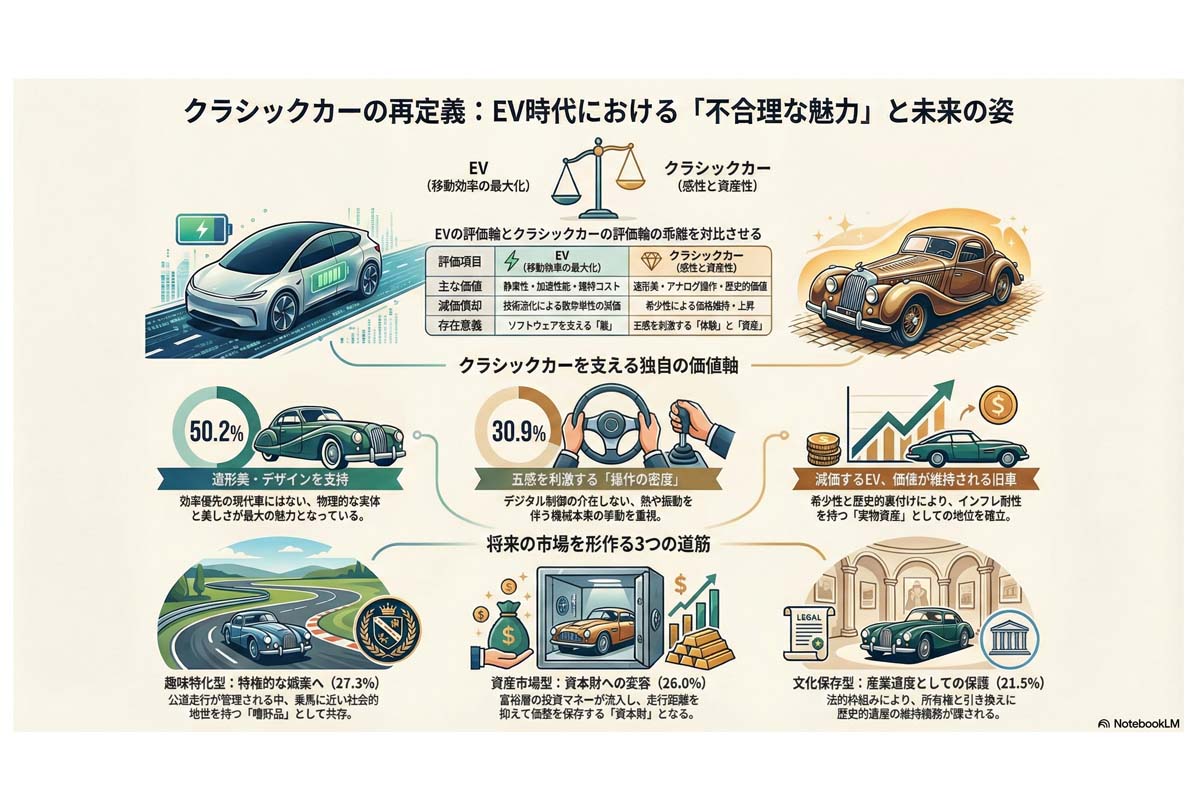 クラシックカーの再定義と未来の姿。