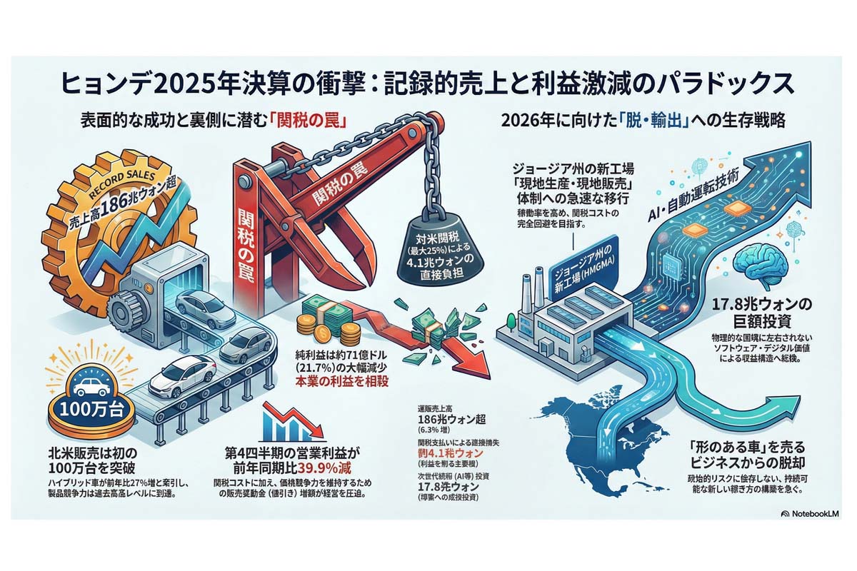 記録的売上と利益激減の決算分析。