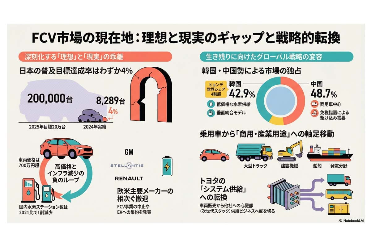 FCV市場の現状と戦略転換。