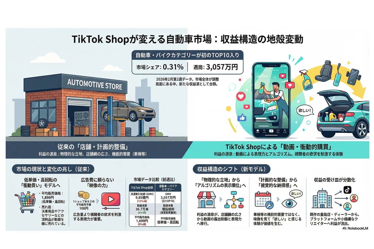 動画通販が変える自動車市場。