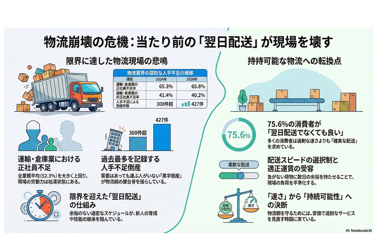 物流崩壊の危機と持続可能な物流。