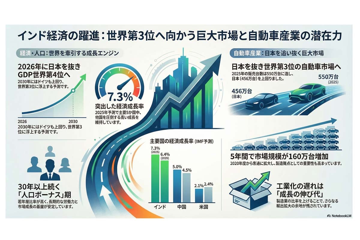インド経済の躍進と自動車産業。