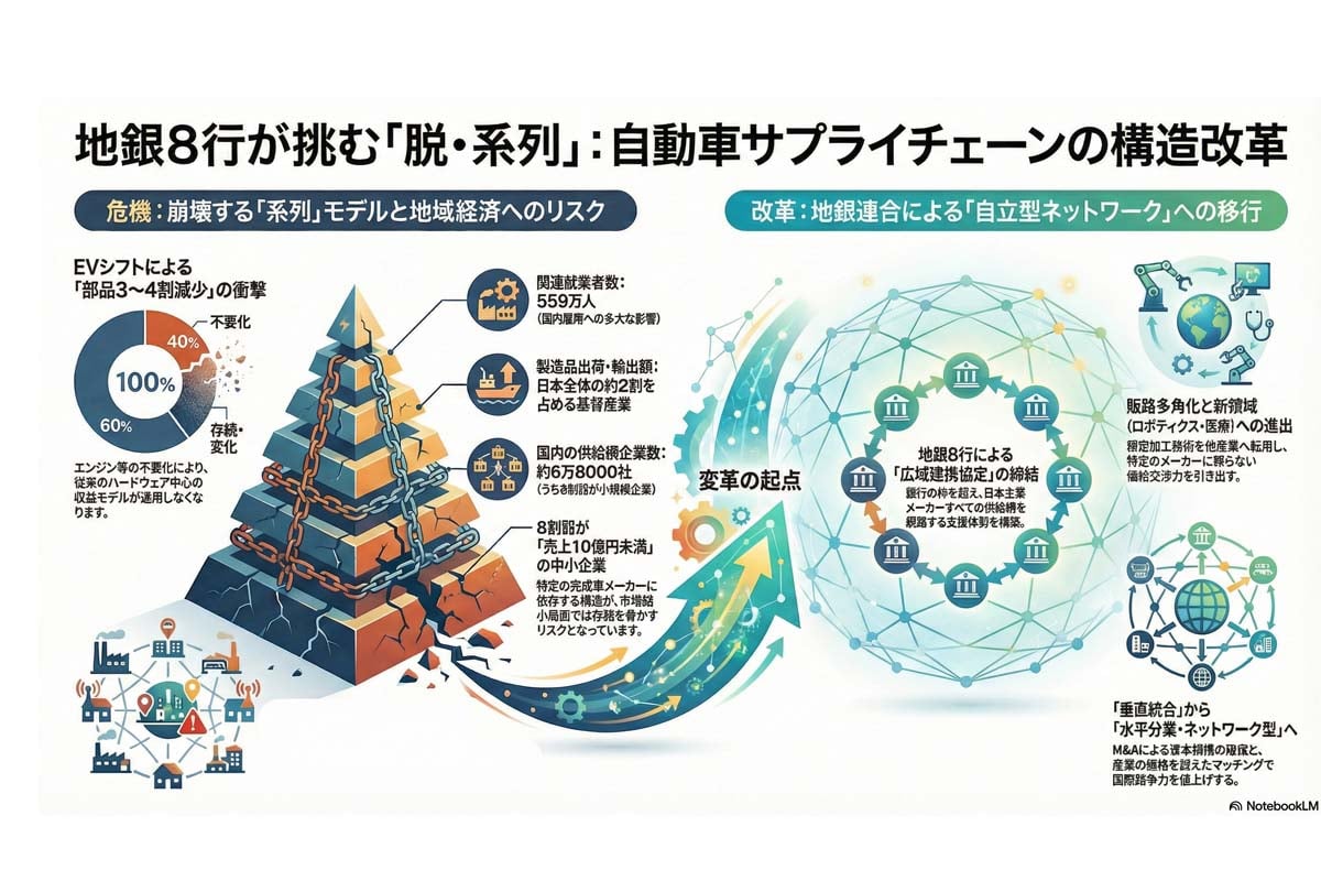 自動車サプライチェーンの構造改革。
