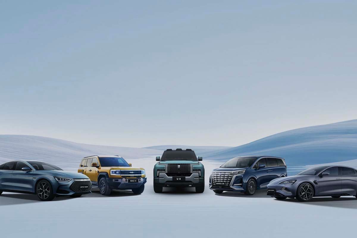 BYDの主要モデル（画像：BYD）