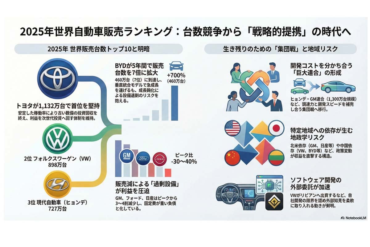 2025年世界自動車市場の展望。
