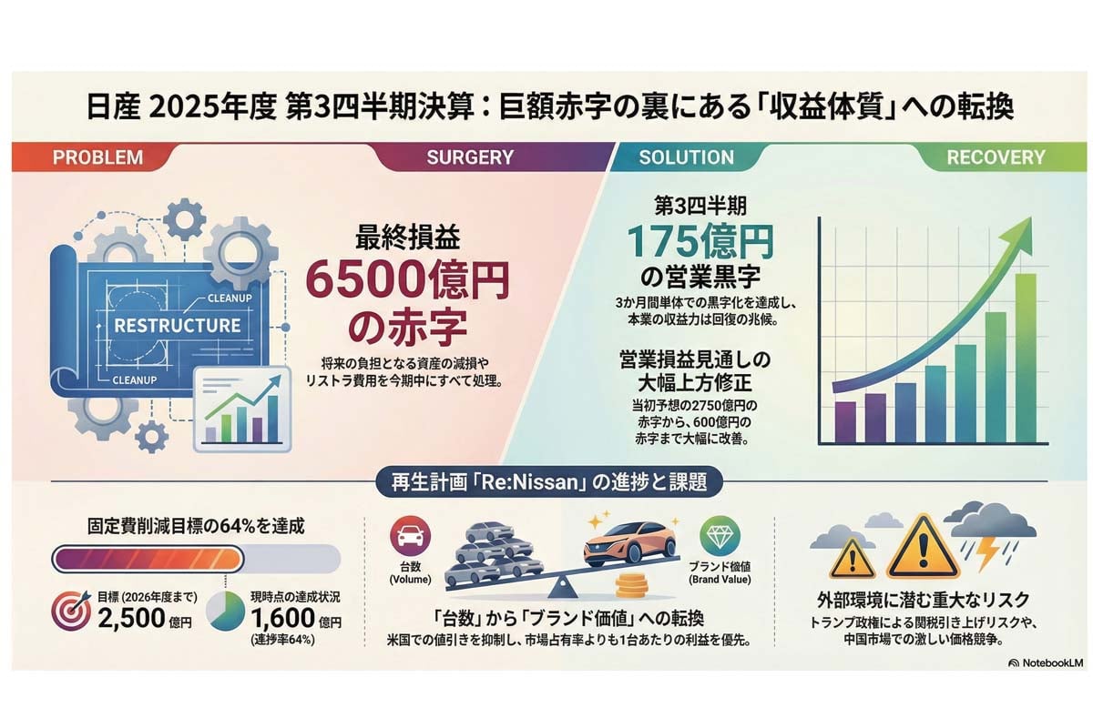 自動車メーカーの収益構造転換。