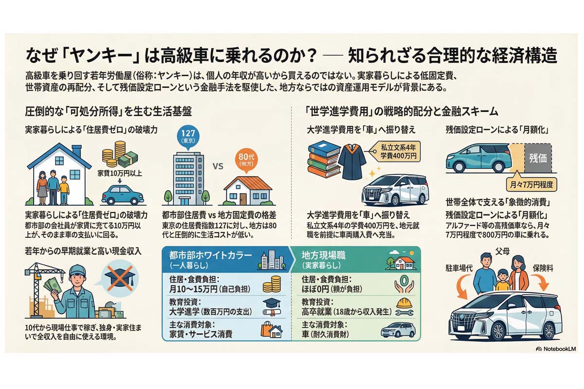 ヤンキーが高級車に乗れる理由。