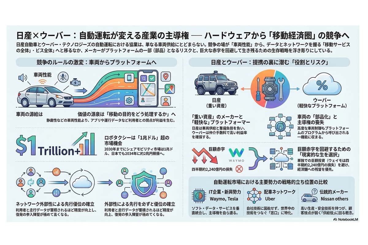 自動運転が変える産業の主導権。