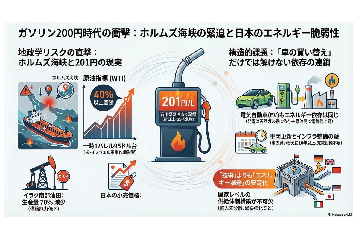 ガソリン200円時代の衝撃。